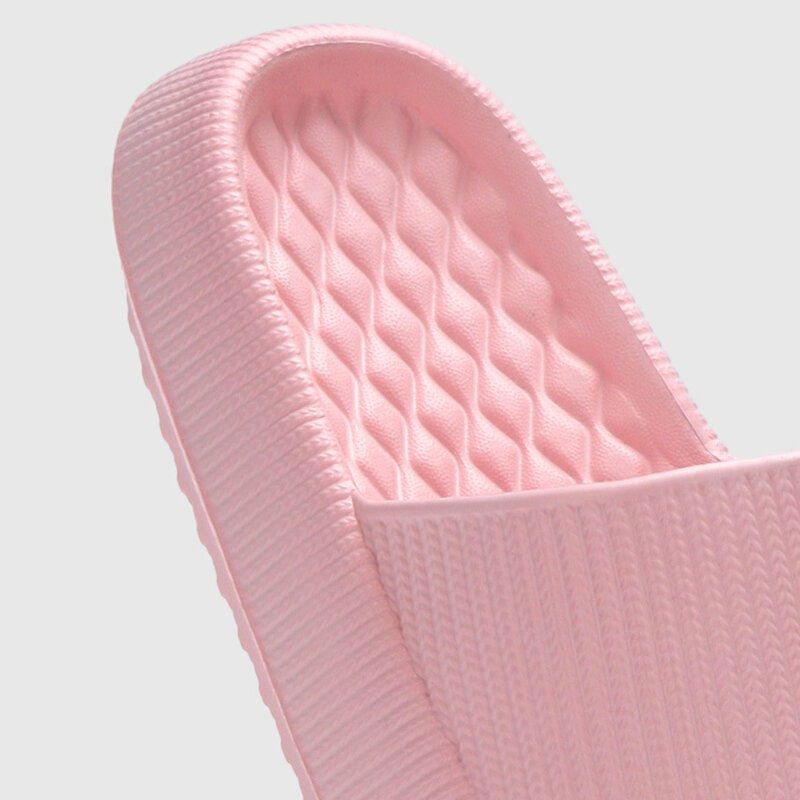 Lucyever-Zapatillas antideslizantes de Eva para mujer, chanclas suaves con plataforma gruesa, cómodas, para el baño y el hogar, 2024