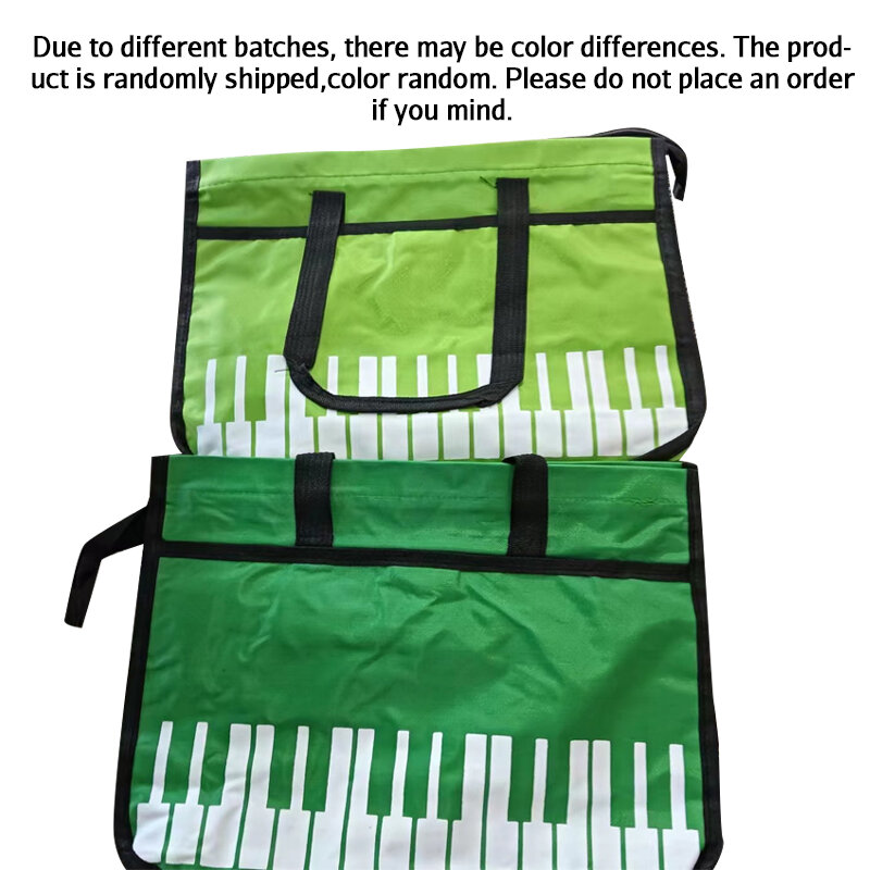 Kreatywny wzór klawiatura pianina torebka dla dzieci o dużej pojemności do przechowywania partytura torba na suwak na prezent z torba na materiały piśmienne fortepianu