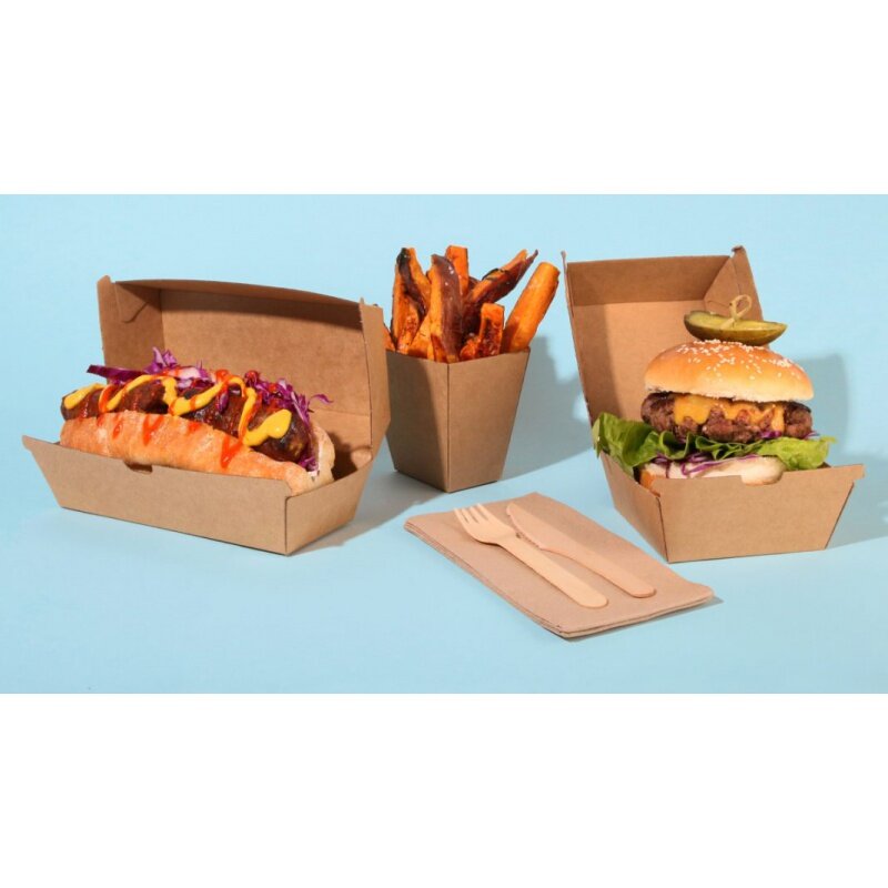 Kunden spezifisches Produkt benutzer definierte Einweg-Lebensmittel qualität Pappe Hamburger zum Mitnehmen Verpackung Kraft papier Clam shell Burger Box