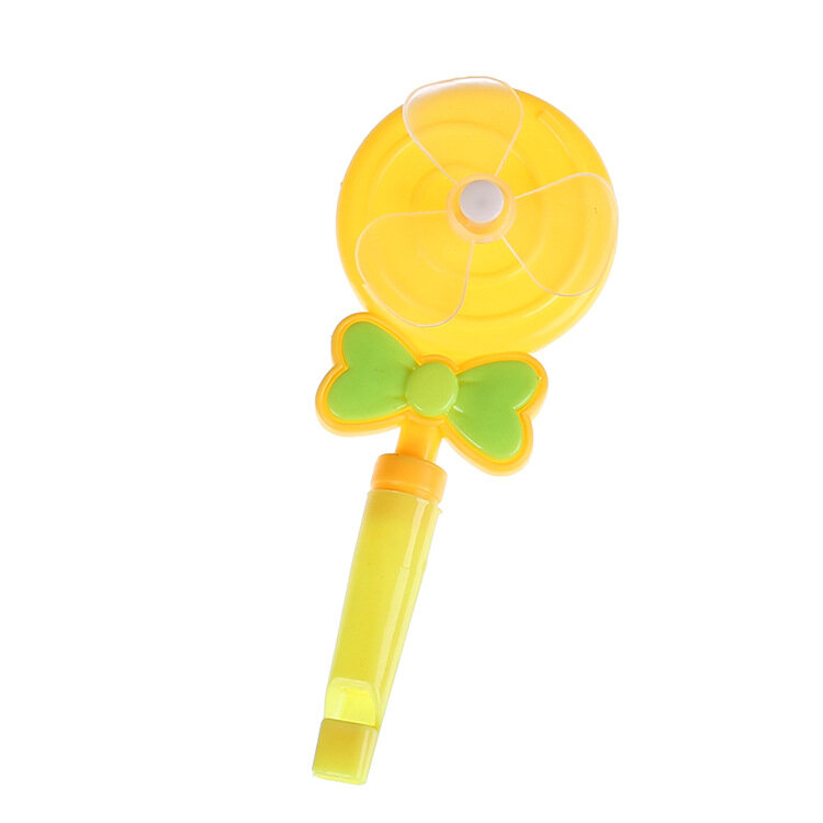 1 Buah Kreatif Lollipop Peluit Pinwheel Mainan Klasik Nostalgia Plastik TK Giveaway Anak-anak Hadiah Pesta Ulang Tahun