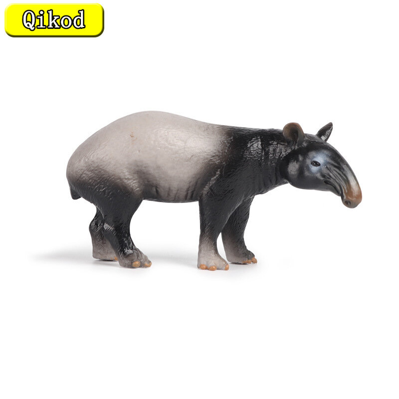 새로운 시뮬레이션 말레이 Tapir 입상 야생 동물 모델 액션 그림 요정 정원 수집 어린이인지 교육 장난감 소년 선물