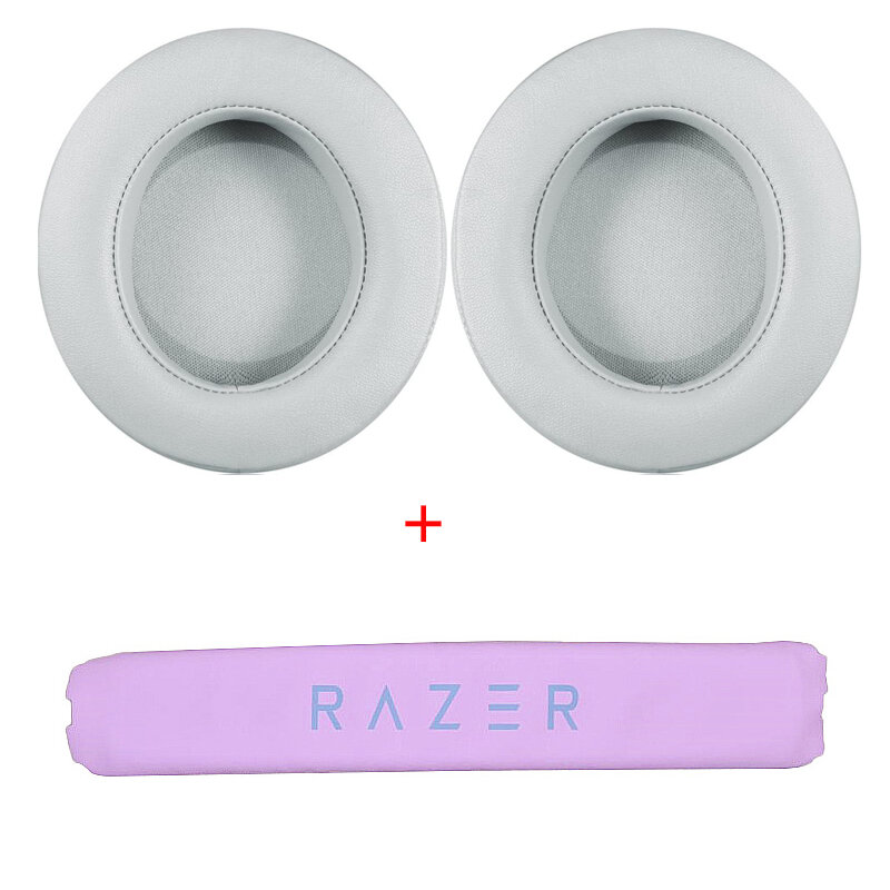 Replacement Ear Pads Earmuffs Earpads Headband For Razer Kraken Pro V2 EarPads 7.1 Chroma V2 USB Gaming Cushion Cover