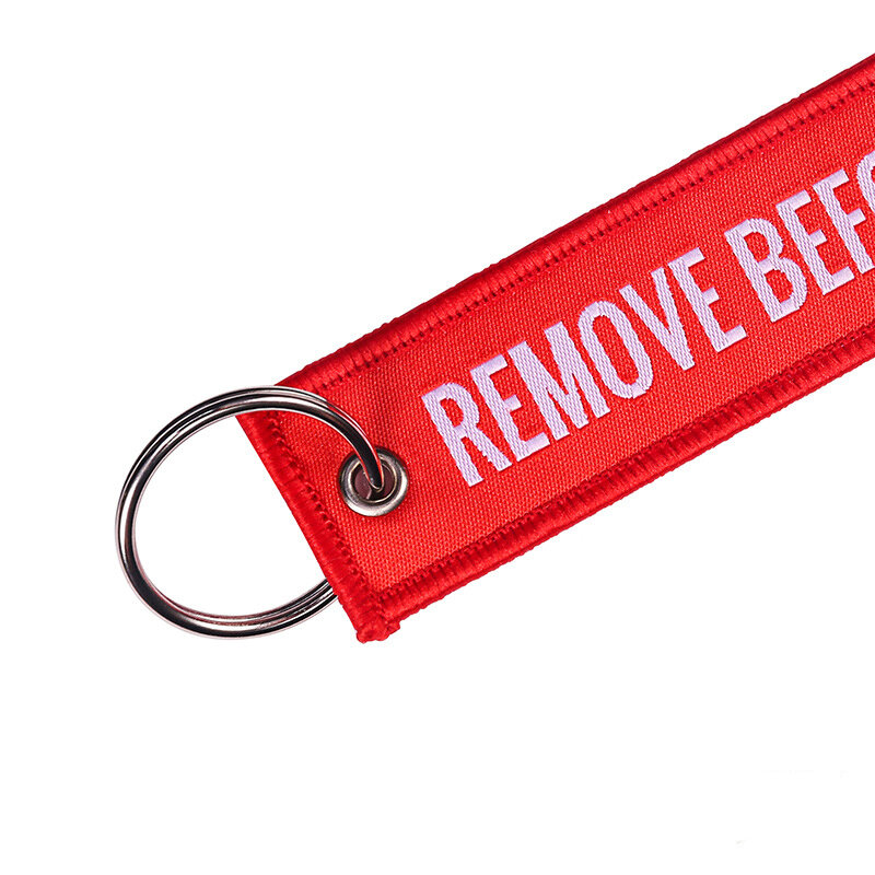1 Piece REMOVE BEFORE FLIGHT - RED Key Chain