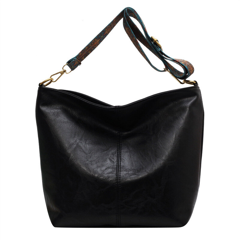 Вместительная большая сумка на плечо, Женская текстурная мягкая кожаная Роскошная Повседневная Дамская сумочка через плечо, универсальная