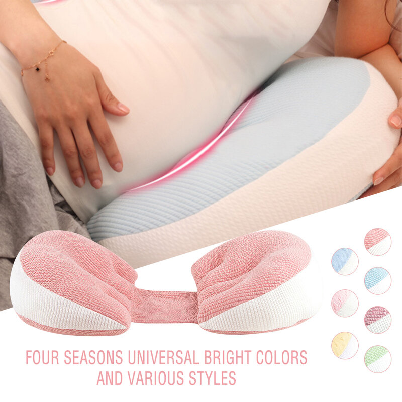 Poduszka do spania zapewniająca wsparcie boczne dla kobiet w ciąży ciało z bawełny z włókna bambusowego jednolity kolor poduszki ciążowe podkłady boczne