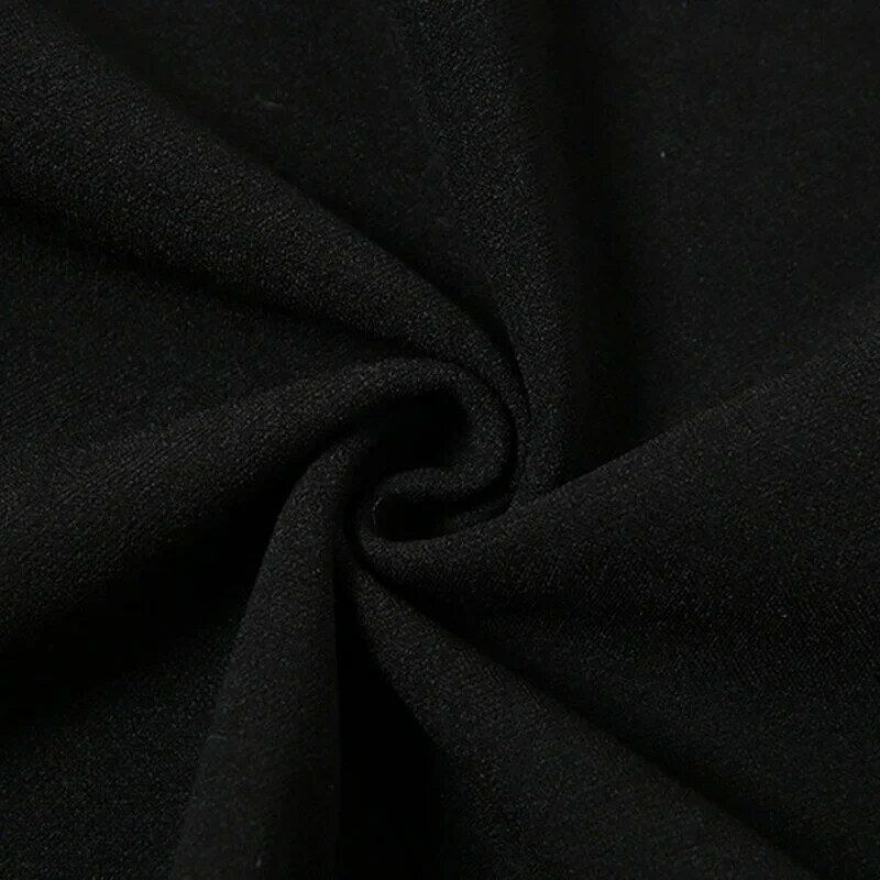 Falda gótica de cintura alta para mujer, Falda Midi informal con abertura, ropa de calle negra, 2023