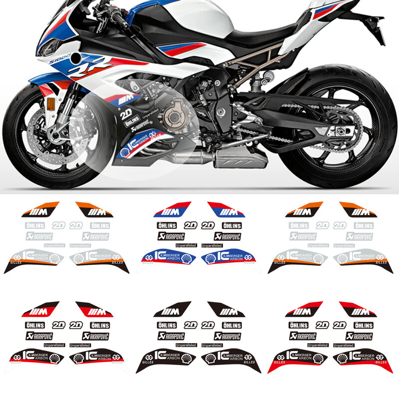 NEW For BMW S1000RR 2019 2020 2021 2022 s1000rr Motorcycle Body Sticker Waterproof Decal Sticker Fairing Accessories