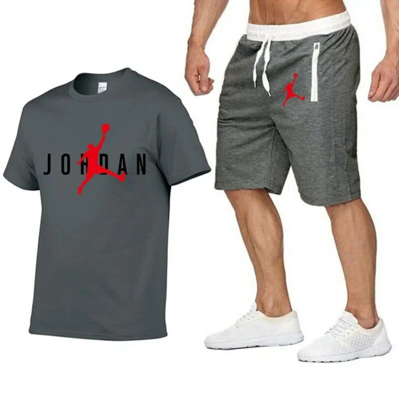 2024 Sommer Modemarke T-Shirt Shorts Herren Sets Trainings anzug bedruckte Sportswear Anzüge männliche Kurzarm T-Shirt 2-teiliges Set
