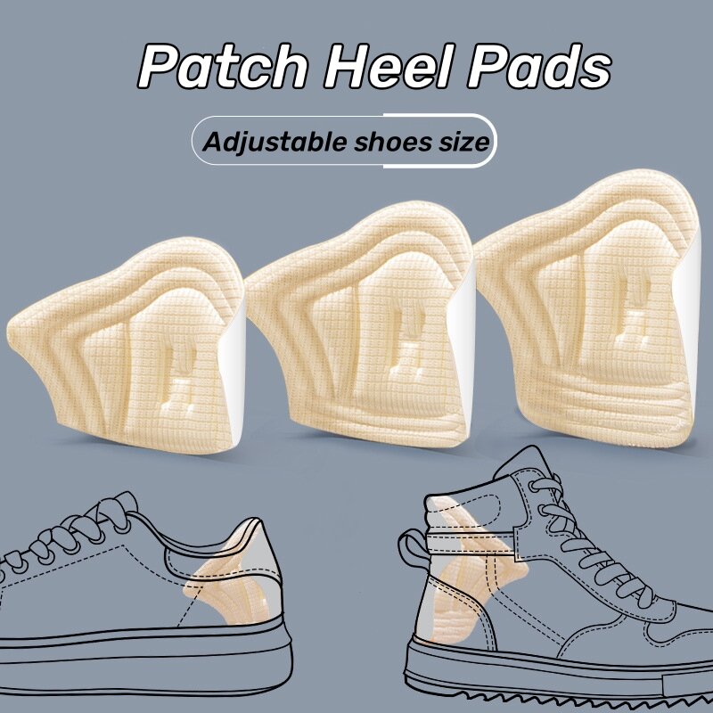 Scarpe Unisex Patch cuscinetti per tallone per scarpe sportive misura regolabile piedini sottopiede protezione per tallone adesivo posteriore toppa per sottopiede traspirante