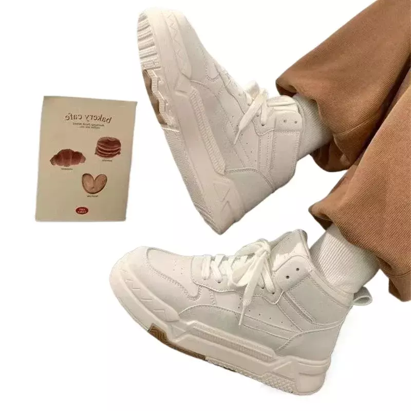 Zapatos vulcanizados con cordones para mujer, calzado deportivo cómodo con punta redonda, colores mezclados, gran oferta, Otoño, 2024