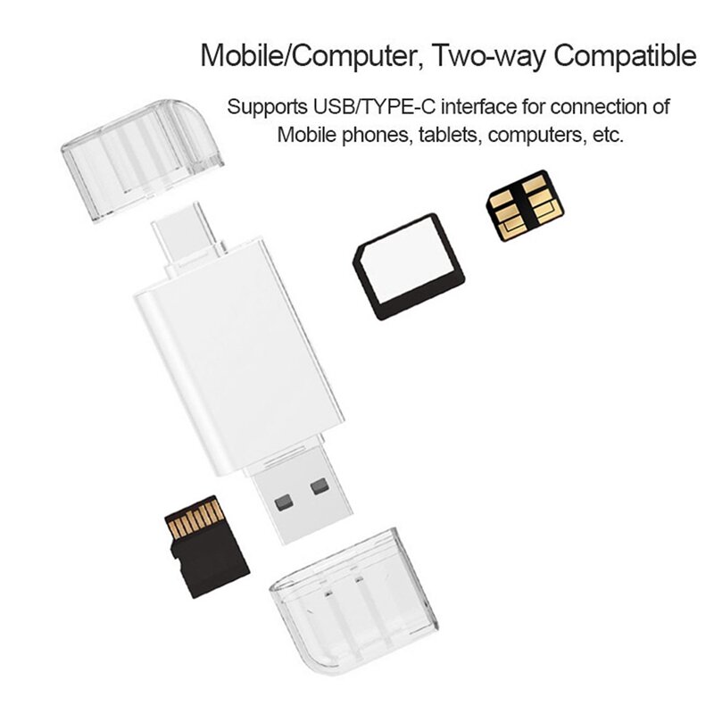USB-C/USB 2,0 нм, для высокоскоростного считывания карт памяти Nano, для мобильных телефонов и ноутбуков Huawei
