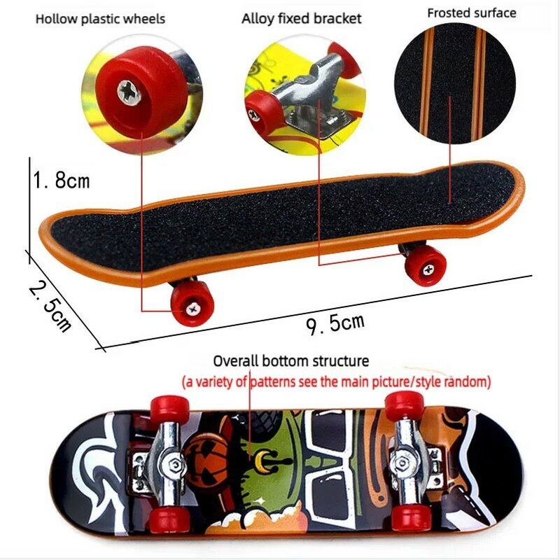 Mini Small Skateboard For Turtles Parrot Turtle Toy Finger Skate Board For Pet