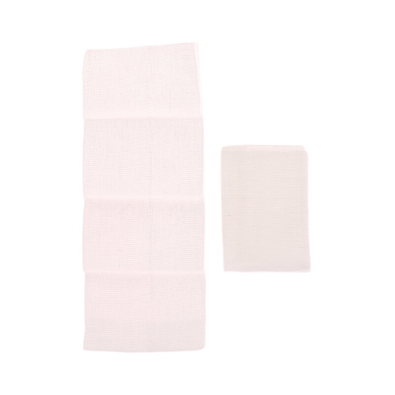 Gasa de algodón absorbente para vendaje de heridas, Kit de primeros auxilios estéril, 5 piezas, 5x7cm/6x8cm/8x10cm/10x10cm, 8 capas