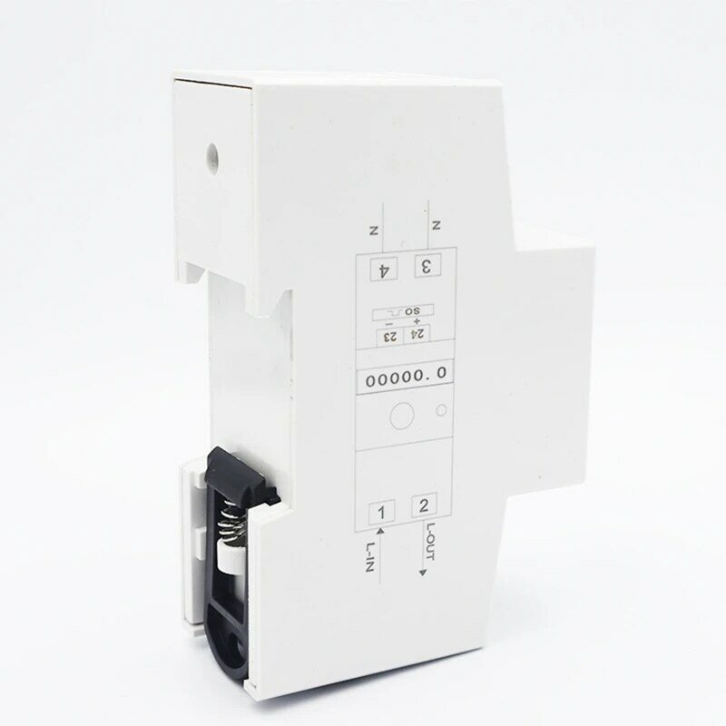 リセット機能付きエネルギーメーター,単相,2線,kwh,DINレール,AC 220v,50hz