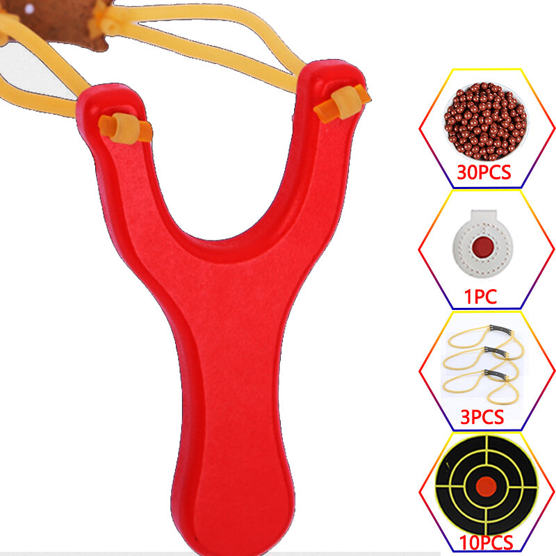 Traditional Wood Slingshot Outdoor High Precision Hunting Rubber Band Strong Slingsshot Catapult