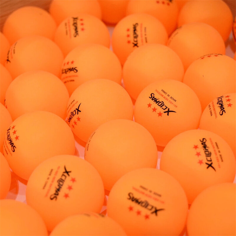 XCLOHAS-pelota de Ping Pong de plástico ABS para entrenamiento de tenis de mesa, 3 estrellas, 40 + mm de diámetro, 2,8g, nuevo Material