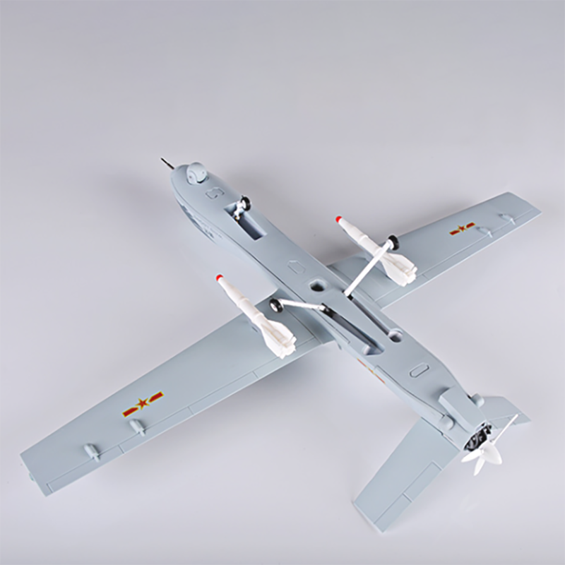 Modelo de aleación fundido a presión de combate militar de ala de China, Loong, juguete a escala 1:26, colección de regalos, decoración de exhibición de simulación
