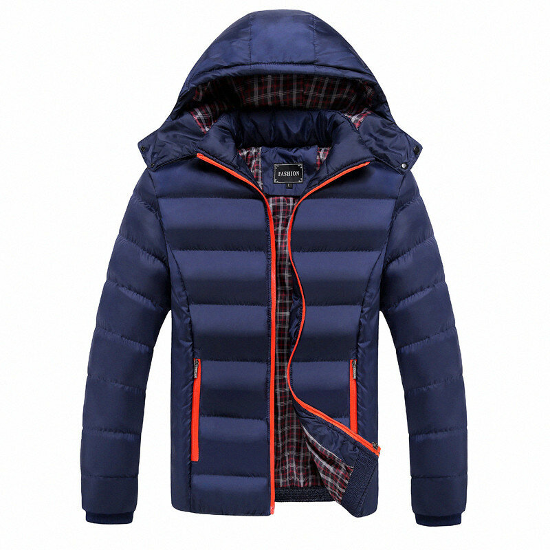 Новинка 2023, мужское хлопковое пальто, холодная повседневная одежда больших размеров из хлопка в европейском и американском стиле, мужская хлопковая одежда MY137