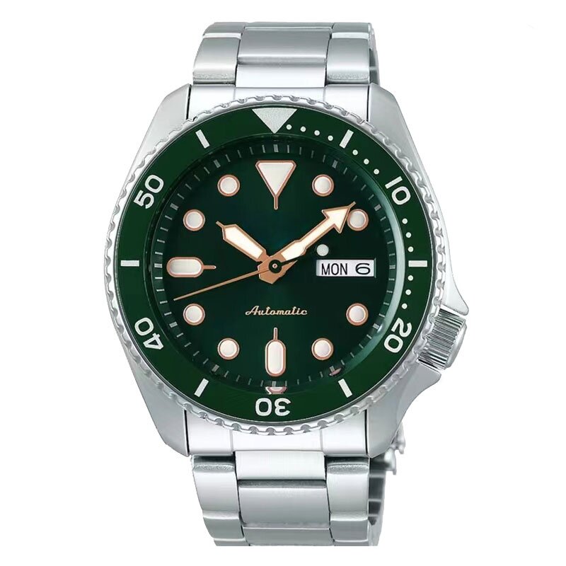 Jam tangan gerakan mekanis SRPD51 5 jam tangan pria, arloji Stainless Steel 42.5mm warna perak