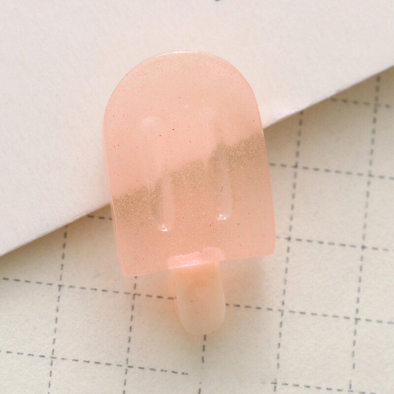 5 шт. миниатюрные прозрачные светящиеся милые полимерные украшения для мороженого, аксессуары для украшения автомобиля