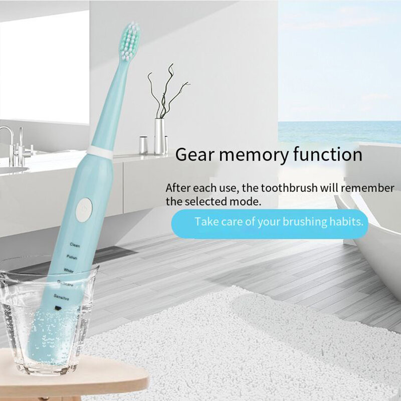 Escova de dentes elétrica sônica poderosa para crianças Escova de dentes branqueadores infantis Carregamento USB Versão da bateria Escova de dentes oral infantil