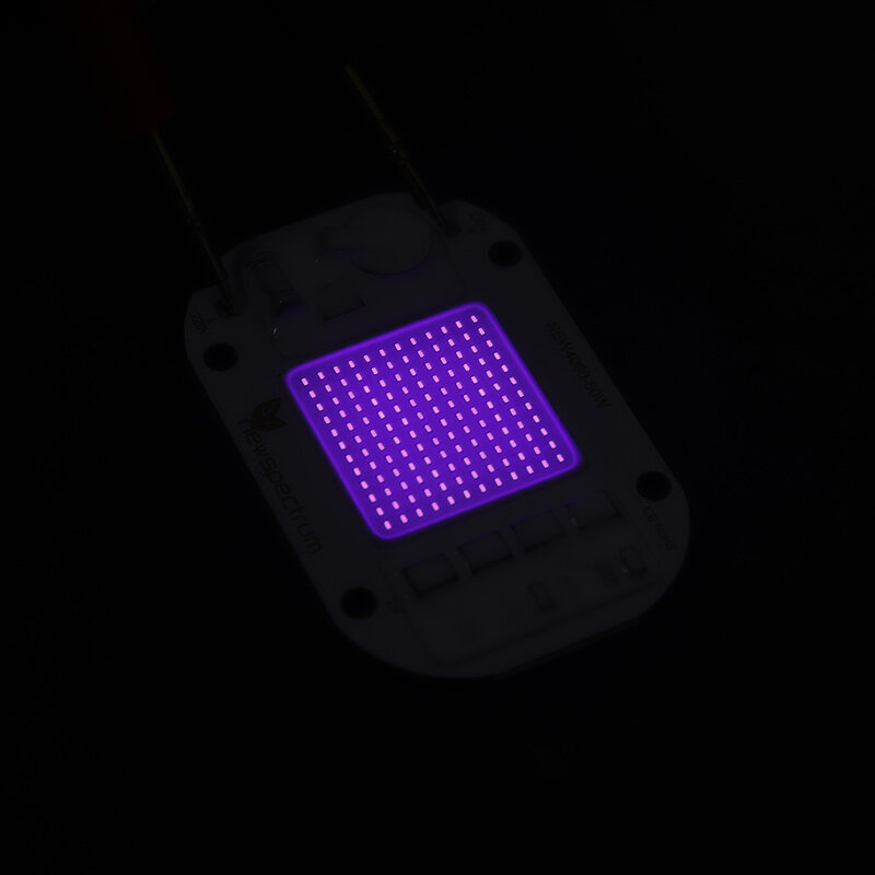 Chip LED UV Modul 50W Ultraviolet, Chip Lampu Manik-manik 20W 30W 395nm Ungu untuk Cahaya Penyembuhan Lanskap Jalan DIY