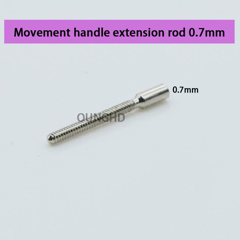 Aksesori Bagian jam tangan, pegangan gerakan, batang ekstensi, 0.7mm, 0.9mm, ekstensi dari inti pegangan batang