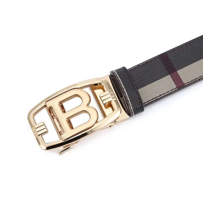 Cinturón de diseñador de alta calidad para hombre, cinturones masculinos famosos de marca de lujo, hebilla B, cinturones de cuero genuino para hombres, ancho 3,4 cm, versátil