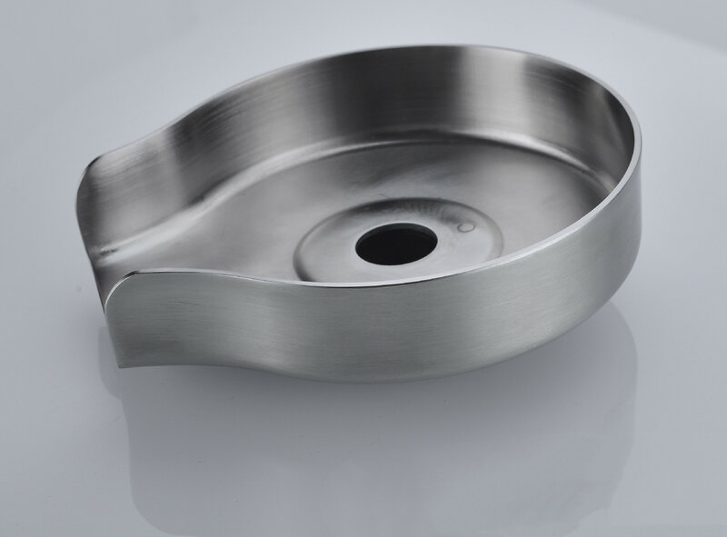 Grosir 304 Stainless Steel brushed nikel Faucet kaca otomatis Cup Rinser untuk wastafel dapur
