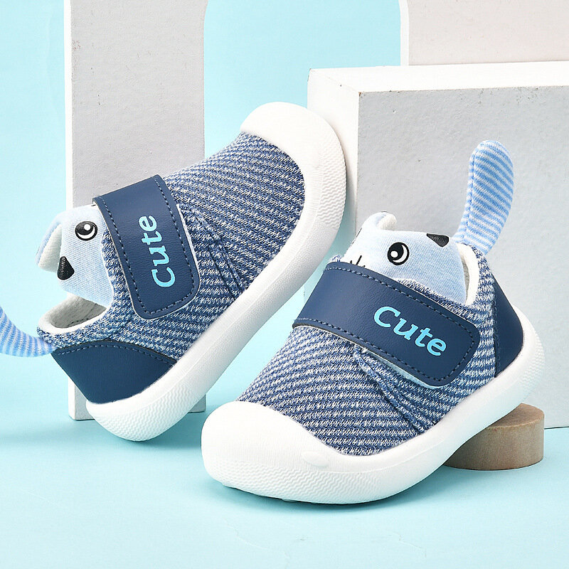 Zapatos antideslizantes de suela suave para niños pequeños, zapatos de tela de algodón para bebés y niñas, talla 14-21, nueva moda de primavera