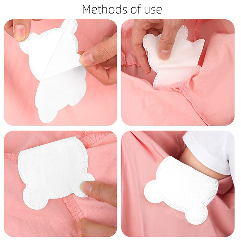 Adesivos anti-suor invisíveis para homens e mulheres, absorção de suor das axilas única, 1 PC, 5PCs