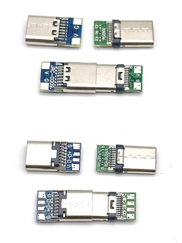 1PCS USB 3.1 Type-C Connector 12 24 Pins Female/Male Socket Receptacle Adapter to Solder Wire & Cable 24 Pins Support PCB Board