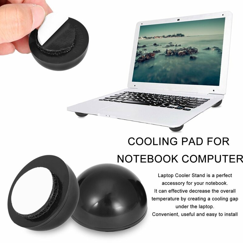 2Pcs Nieuwe Draagbare Laptop Notebook Cooling Bal Hoge Kwaliteit Cooler Stand Met Skidproof Pad Perfecte Accessoire Dropshipping