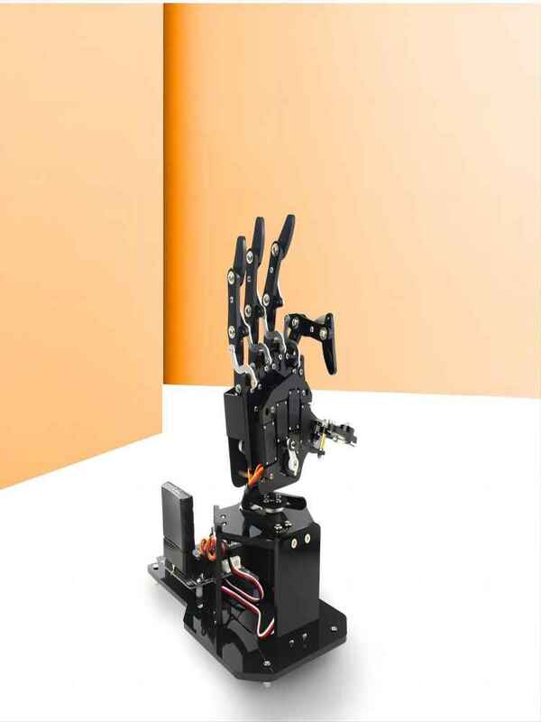 Programável mecânica manipulador Garra, 5 Dof Robot Kit, Hand-Finger, Humanoid, Bionic, Arduino, ESP32