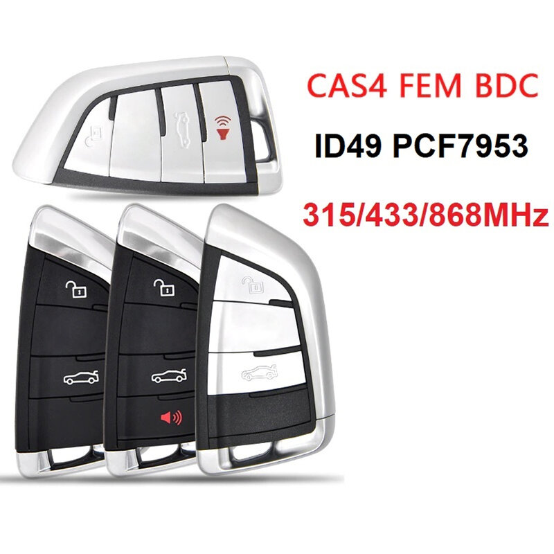 BMWCAS4 kunci 433 PCF7953/315/868 MHz PCF7945 CAS4 CAS + FEM BDC kunci untuk BMW kunci BMW remote F15 f20 kunci KEY Key