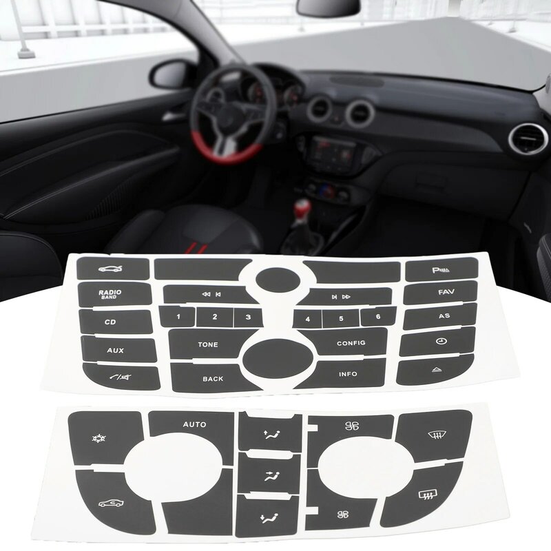 Repair Worn Button Button Repair Decal Interior Decoration Black Easy Application Easy Installation Easy Removal Smooth Fit