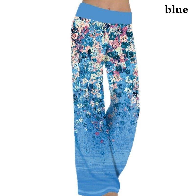 Pantalon de yoga à jambes larges imprimé pour femme, mince, décontracté, bohème, paquet, automne, hiver, 2023
