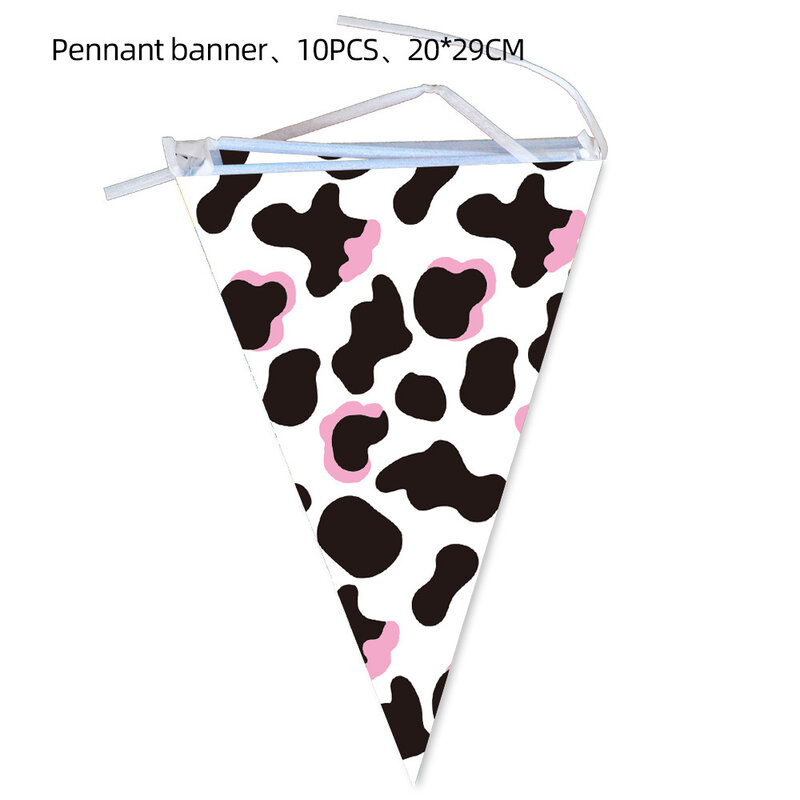 Farm Cow Party liefert rosa Kuh druck Einweg geschirr Papp teller Tassen Servietten Kuh Tischdecke Nutztier Geburtstag Dekore