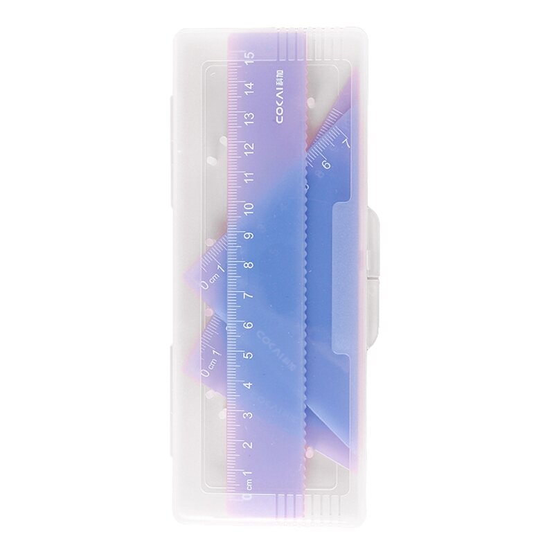 Math Ruler Geometry Drafting Drawing Ruler Jelly Color Exam Tool Math School Supplies for College Student Kid Adult Dropship