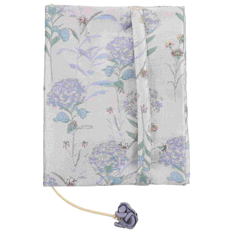 Capa de tecido floral lavável para scrapbook, protetor de luva, capas de pano, zíper, livros decorativos, viagens