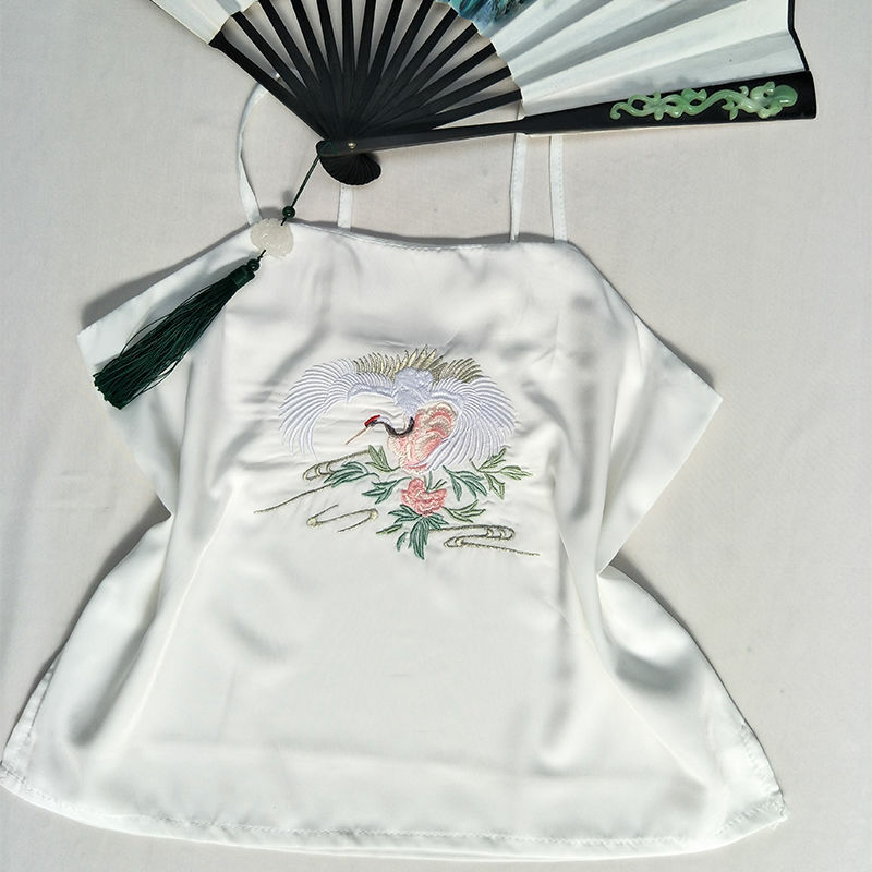 Antieke Jarretel Veelzijdige Etnische Hanfu Geborduurde Top Vest Accessoires Rok Stijl Borduurwerk Disfraces Mujer Robe Chinoise
