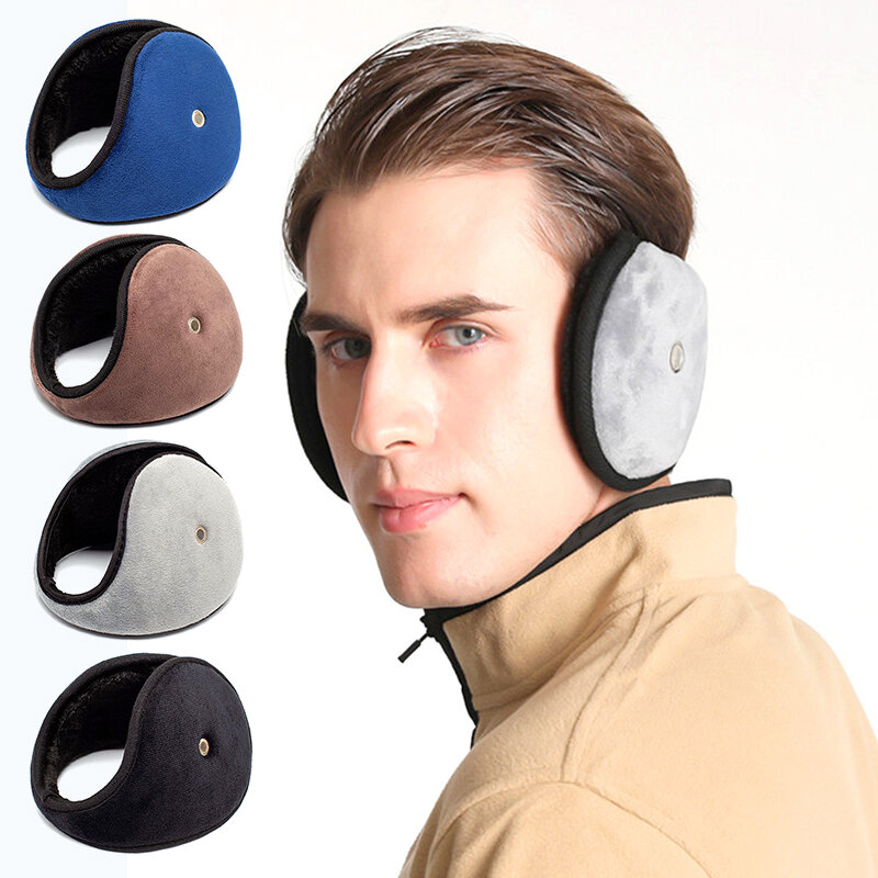 Winter Thicken Fur Earmuffs for Men Ear Muffs Warmer Ear Cover Outdoor Ski Soft Plush Ear Protector Accessories