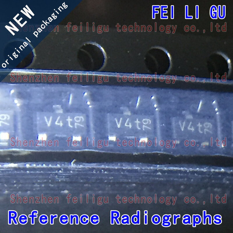 Componentes electrónicos, chip de diodo, 1 ~ 100 piezas, original, auténtico PESD5V0L2BT, serigrafía V4T, SOT23-3 SMD, ESD