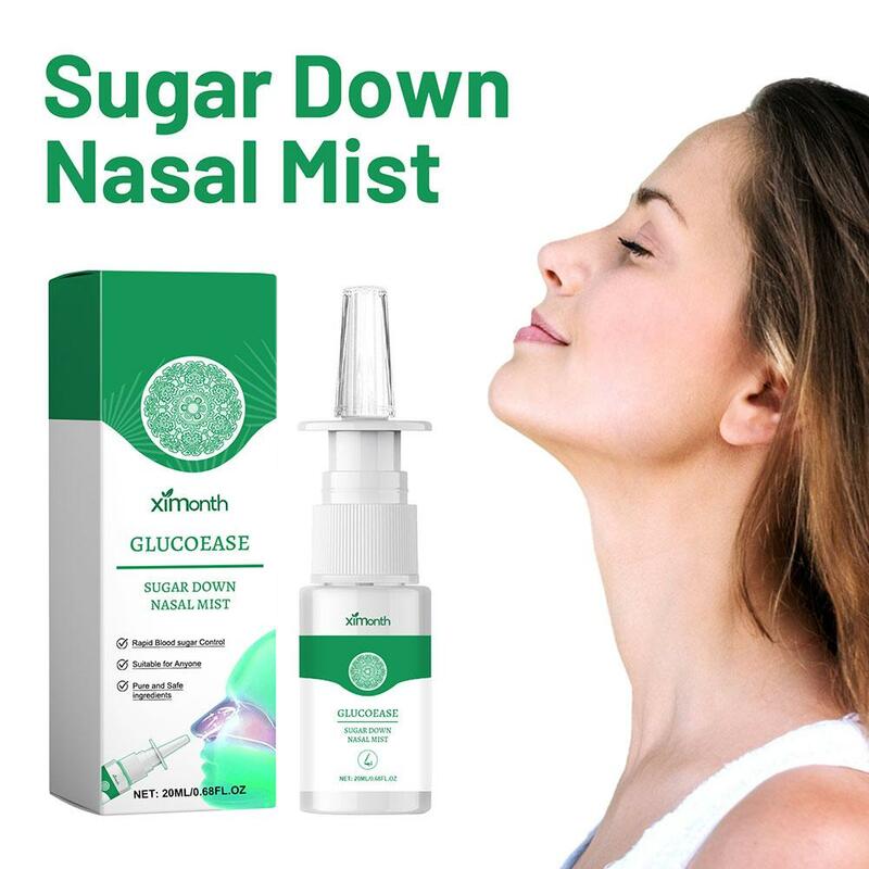Spray nasal para alívio do diabetes, tratamento de desconforto, cuidados reparadores nasais, limpeza oral, M3E4, 20ml, 1pc