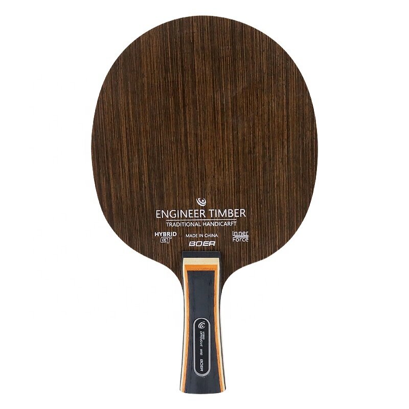 Boer 7-Ply Cassia Siamea Tenis Meja Blade Ping Pong Dayung Dasar Kecepatan Tinggi Pisau Ping Pong untuk Serangan Cepat Pemain Ofensif