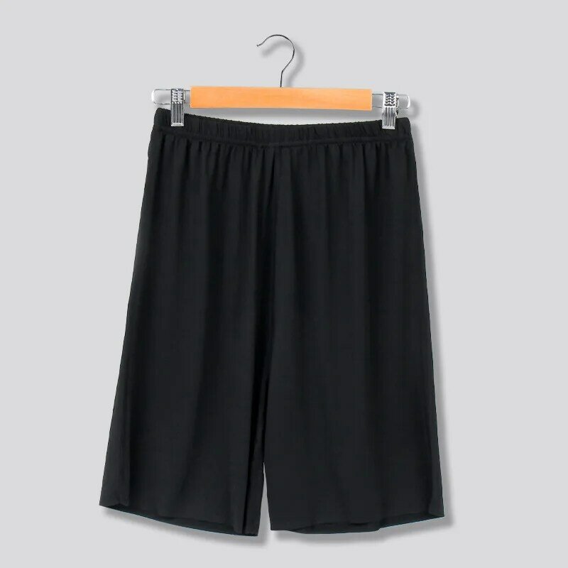 Ice Silk Summer Men's Shorts Modal Casual Sleep Pants Thin Cool Loose Shorts Sleepwear Mens Sleep Bottoms Homewear