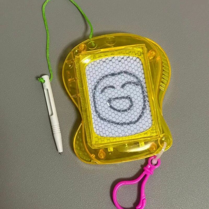Kolorowe Mini magnetyczne deski kreślarska-plecak brelok do kluczy klips dla dzieci do kasowania Doodle szkic notes dla chłopców dziewczynki nowość