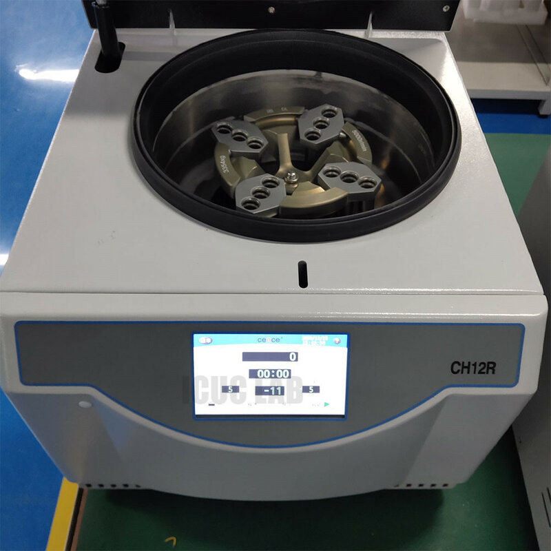Máquina refrigerada do centrifugador do separador de sangue do laboratório para o caminhão da coleção de sangue com o rotor ch12r do balanço de 4x2x10ml