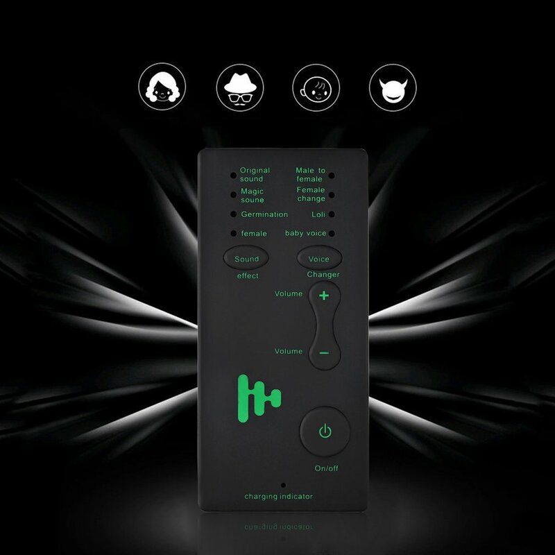 Mini changeur de voix sans fil pour téléphone PC, 7 multi-voix, microphone, déguisement, onomatophone multifonctionnel, mâle, femelle, fille, robot