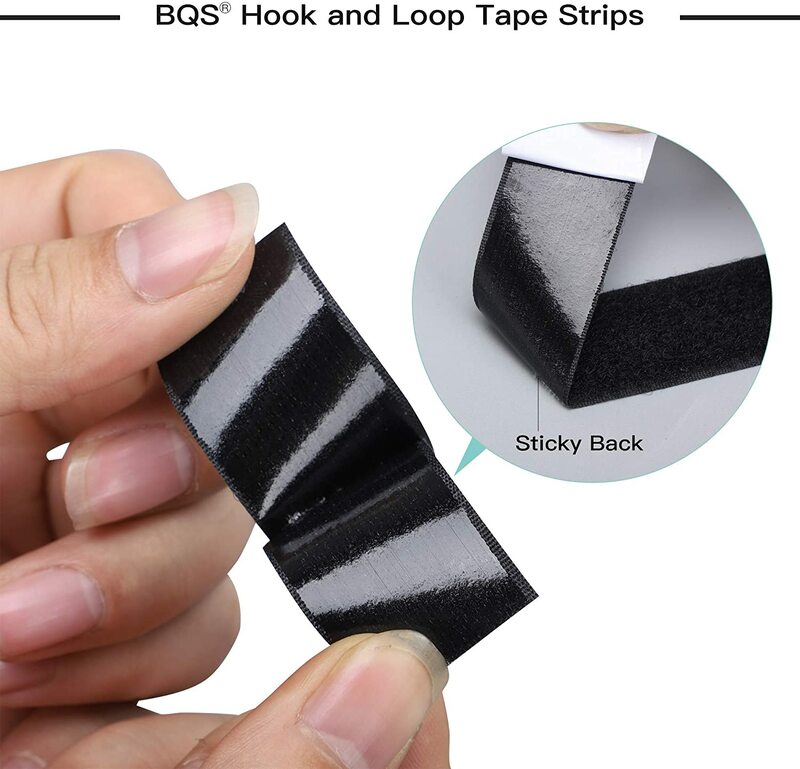 1Meter Strong Self-adhesive Fastener Tape Hook and Loop Black White Nylon Sticker Tape adhesive with Strong Glue  16-110MM